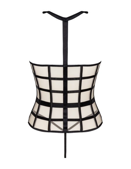 Laura beige/beżowy sensual corset livco corsetti fashion Livia Corsetti