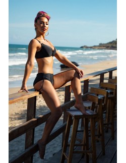 Dwuczęściowy kostium kąpielowy bikini z połyskującego... 2