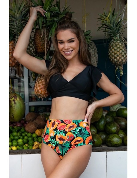 Dwuczęściowy kostium kąpielowy top z falbankami...