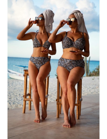 Majtki kąpielowe figi z wysokim stanem kolekcja...