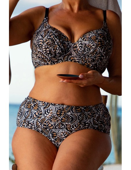 Majtki kąpielowe figi z wysokim stanem kolekcja mix&match Primo