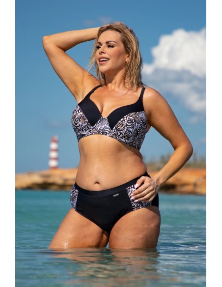 Dwuczęściowy kostium kąpielowy wyszczuplający z wysokim stanem Primo