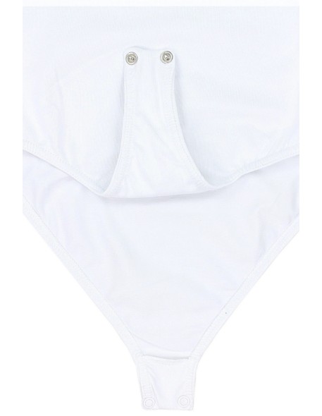 Bawełniane body damskie klasyczne z krótkim...