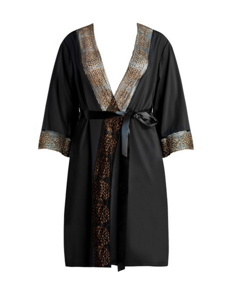 Bathrobe finvarra lc 90234 gold flower collection Livia Corsetti