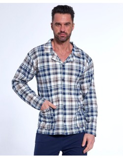 Pajamas 114/77 dł/r m-2xl rozpinana Cornette 2