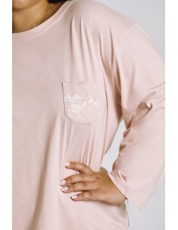 3468 pajamas women's long nori 2xl-3xl Taro 2