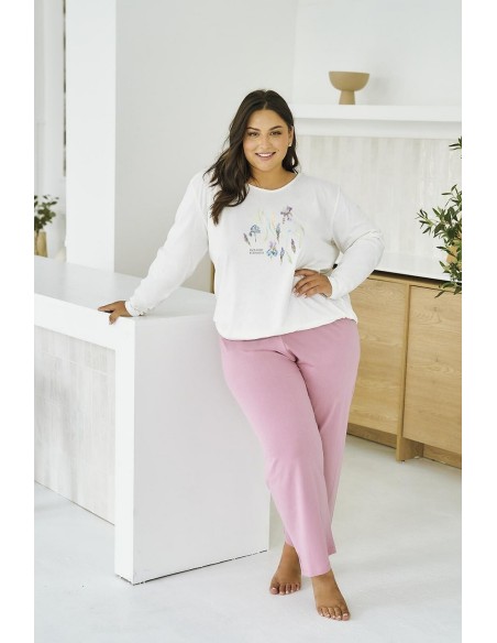 3470 piżama damska długa monica 2xl-4xl Taro