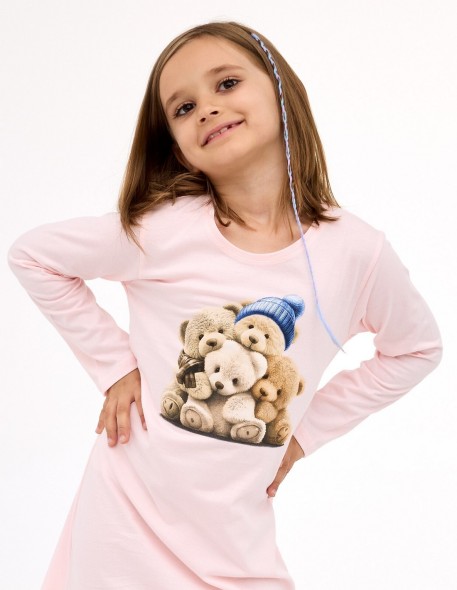 Shirt kids girl 549/196 bears 2 dł/r 86-128...