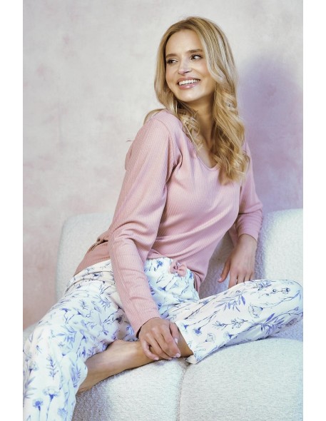 3456 pajamas women's long caroline m-xl Taro