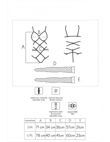 Thiara czerwone zmysłowe body z pończochami Livco Corsetti