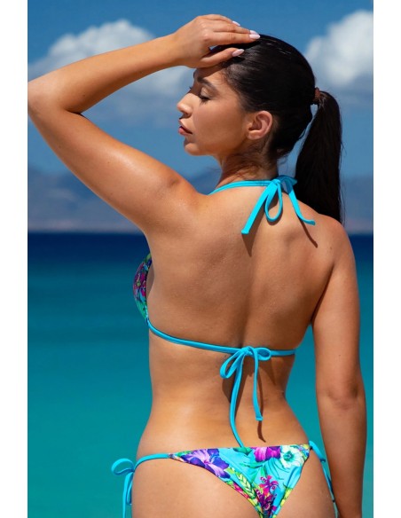 Biustonosz kąpielowy bikini trójkątne miski wiązany na szyi i plecach kolekcja mix&match Primo