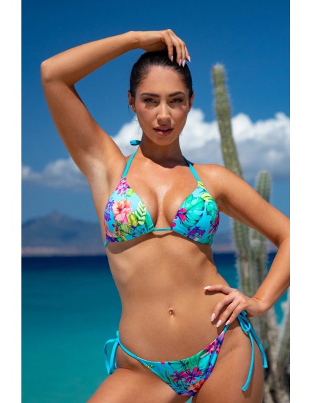 Biustonosz kąpielowy bikini trójkątne miski wiązany na szyi i plecach kolekcja mix&match Primo