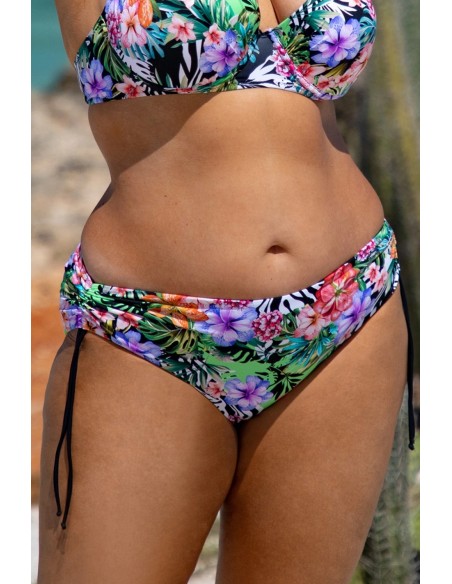 Majtki kąpielowe figi z wysokim stanem i trokami po bokach kolekcja mix&match Primo