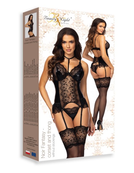Noir fantasy corset Beauty Night Fashion