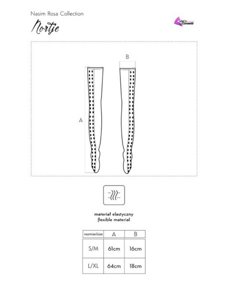 Stockings nortje lc 90386 nasim rosa collection Livia Corsetti