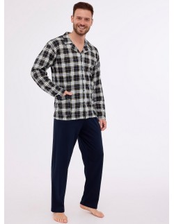 Pajamas 114/73 dł/r 3xl-5xl men's rozpinana Cornette