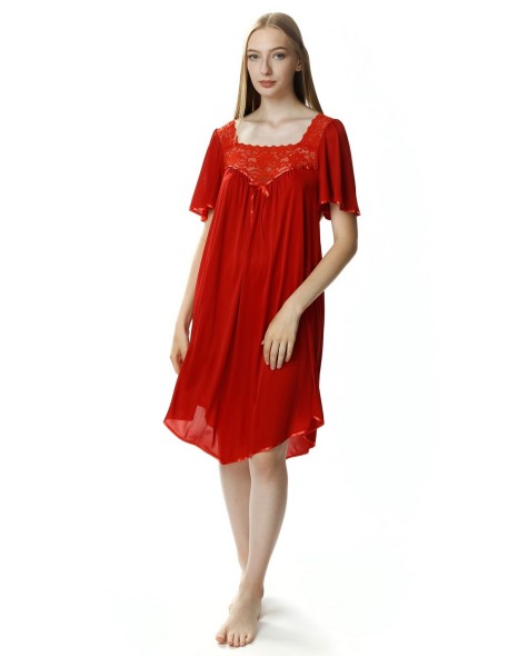 Koszula nocna damska z krótkim rękawem Mewa...