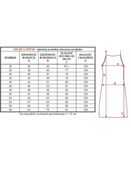 Long slip under dress Mewa Clarysa