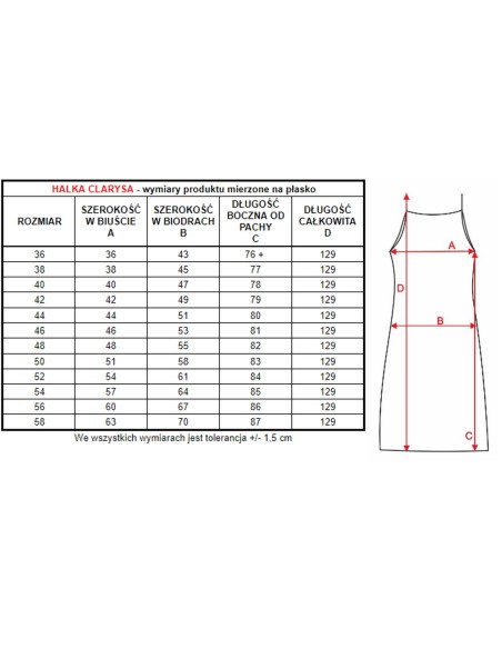 Długa halka pod sukienkę Mewa Clarysa 