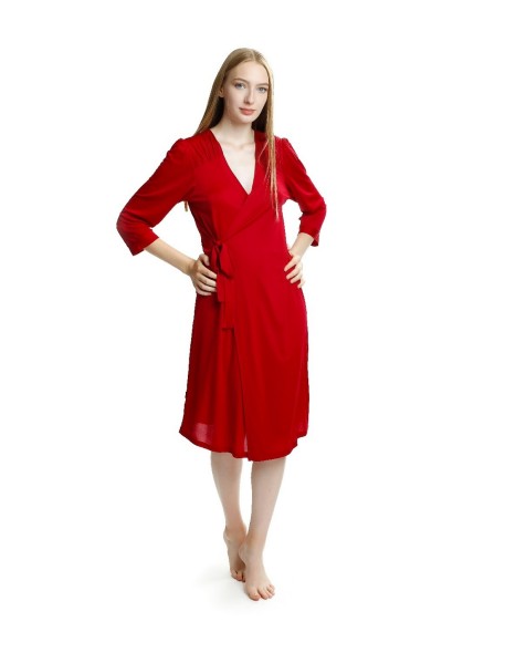 Szlafrok z wiskozy na lato Mewa Laura 