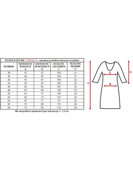 Women's shirt night with wiskozy Mewa Consuela