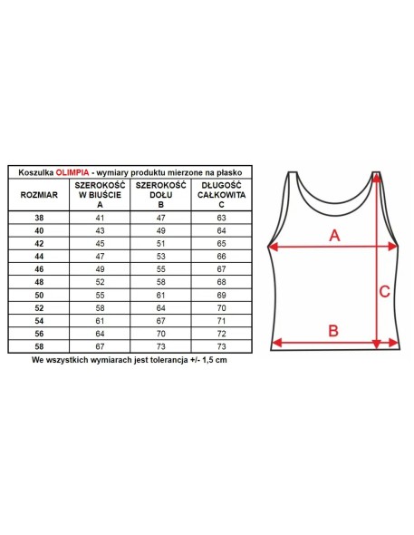 Sleeveless ladies' with zaszewkami Mewa Olimpia