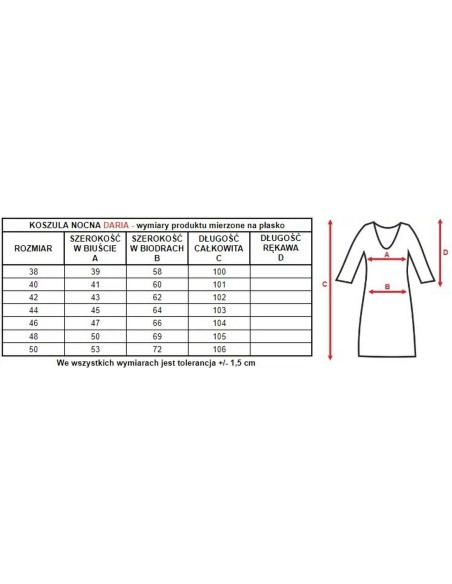 Night shirt women's Mewa Daria