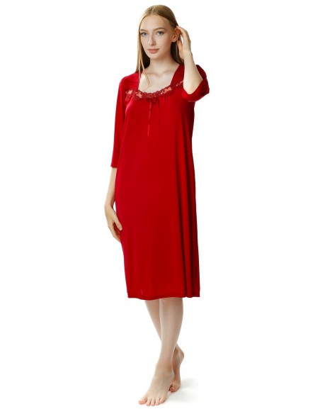 Nocna koszula damska rękaw 3/4 Mewa Melisa 