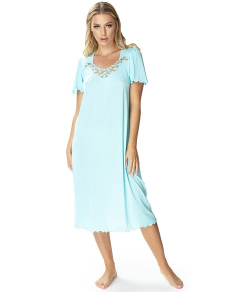 Shirt night women's with short sleeve, Mewa 4112