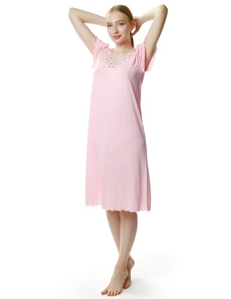 Shirt night women's with short sleeve, Mewa 4112