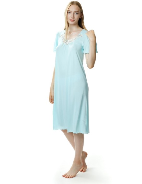 Shirt night women's with short sleeve, Mewa 4112