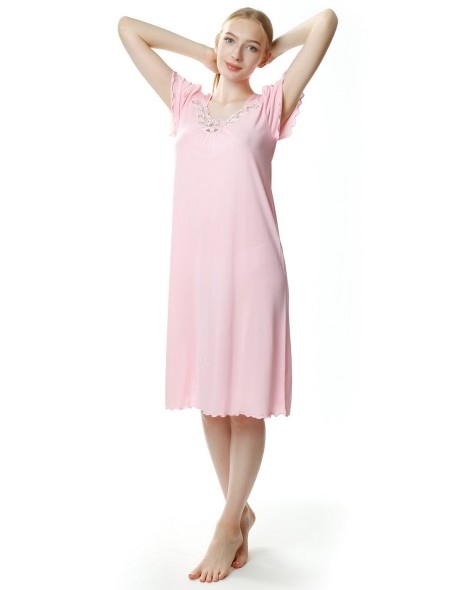 Shirt night women's with short sleeve, Mewa 4112