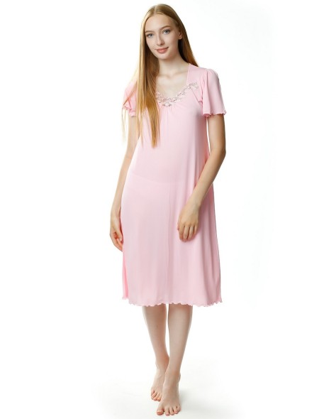 Shirt night women's with short sleeve, Mewa 4112