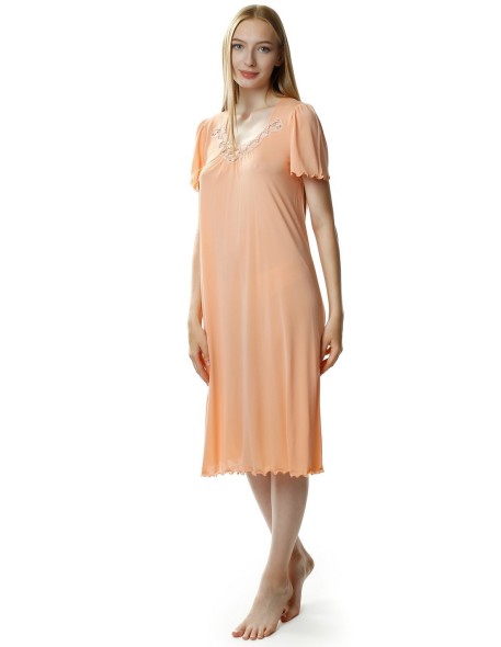 Shirt night women's with short sleeve, Mewa 4112