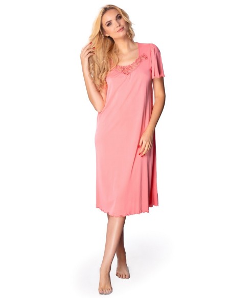 Shirt night women's with short sleeve, Mewa 4112