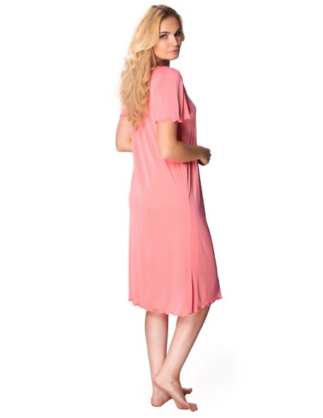 Koszula nocna damska z krótkim rękawem, Mewa 4112