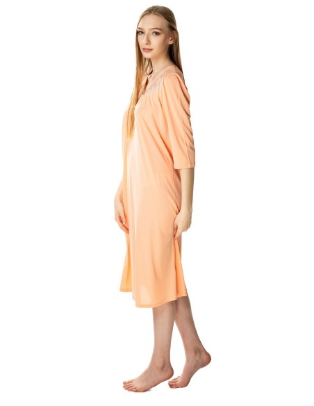 Shirt women's night with short sleeve, Mewa 4133