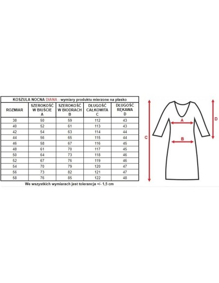 Koszula damska nocna z krótkim rękawem, Mewa 4133
