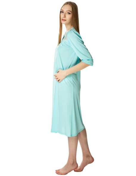 Koszula damska nocna z krótkim rękawem, Mewa 4133