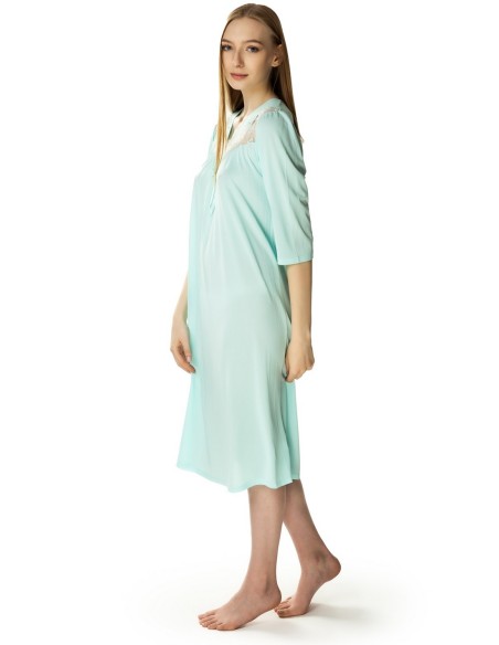 Koszula damska nocna z krótkim rękawem, Mewa 4133