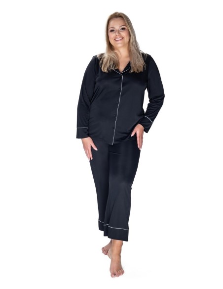 Piżama damska na guziki Mewa Elitte 