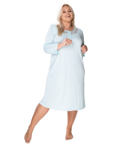 Shirt night with long sleeve Mewa Antonina