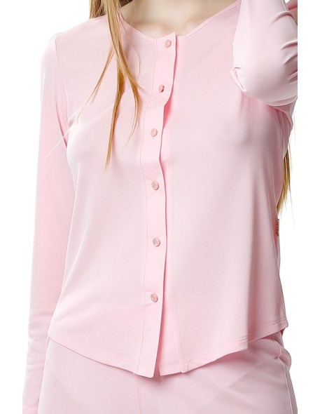 Piżama damska długa rozpinana Mewa Maria 