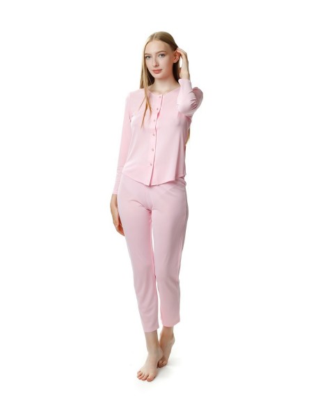 Pajamas women's long rozpinana Mewa Maria