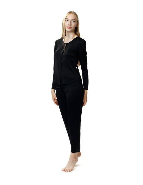 Pajamas women's long rozpinana Mewa Maria