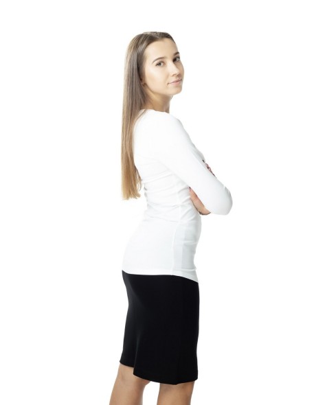 Blouse women's polo with long sleeve Lookat