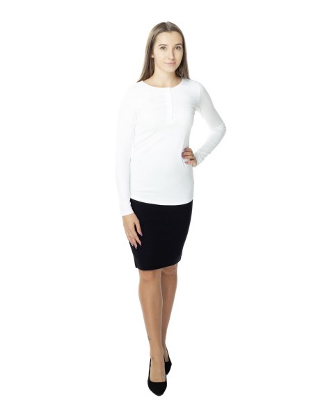 Blouse women's polo with long sleeve Lookat