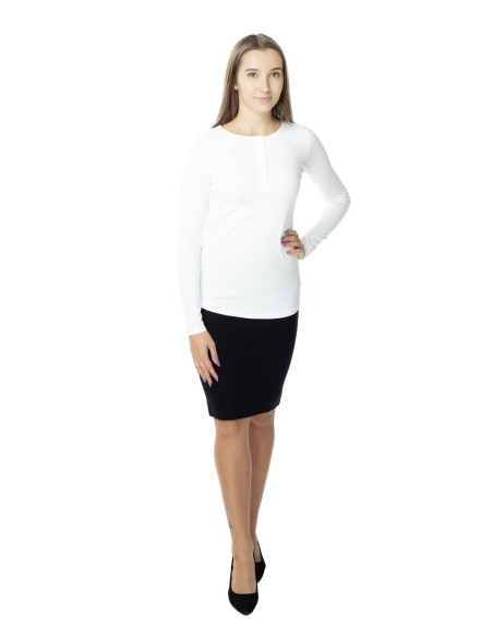 Blouse women's polo with long sleeve Lookat