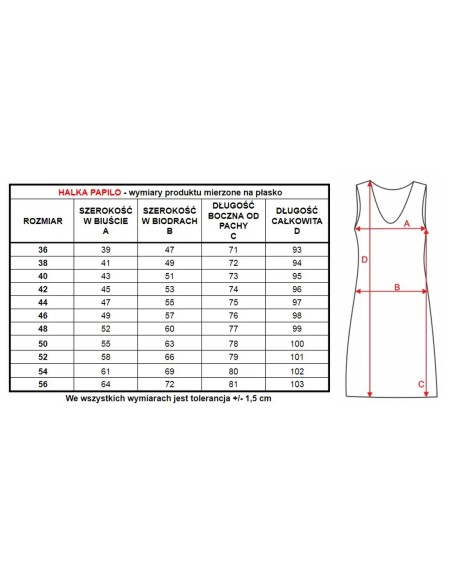 Halka z koronką pod sukienkę Mewa Papilo 86278