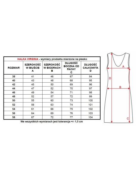 Slip women's under dress Mewa Virginia